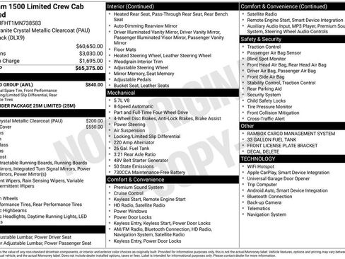 Used 2021 RAM 1500 Limited w/ Off Road Group image 47