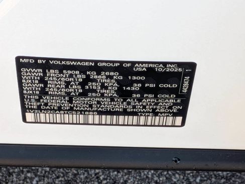 New 2026 Volkswagen Atlas SE image 38