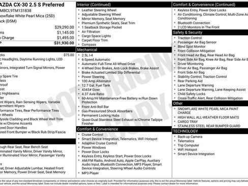 New 2026 MAZDA CX-30 AWD 2.5 S image 34