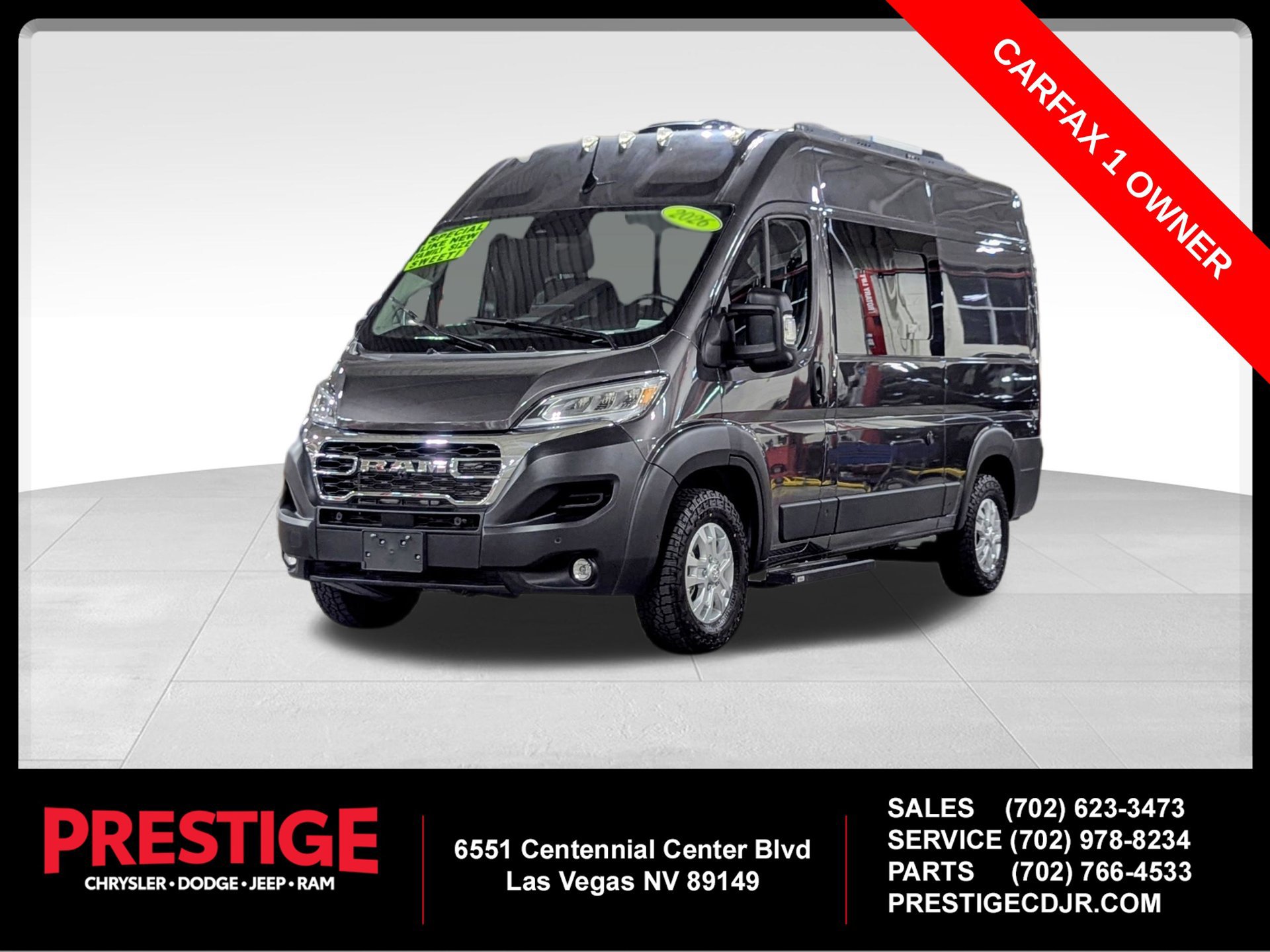 Used 2026 RAM ProMaster 2500 w/ Quick Order Package 22G SLT FWD 360° Tour