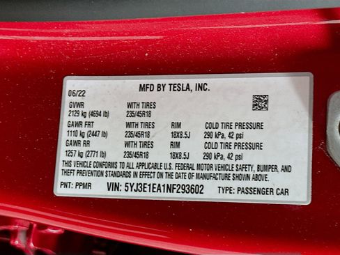 Used 2022 Tesla Model 3 image 12