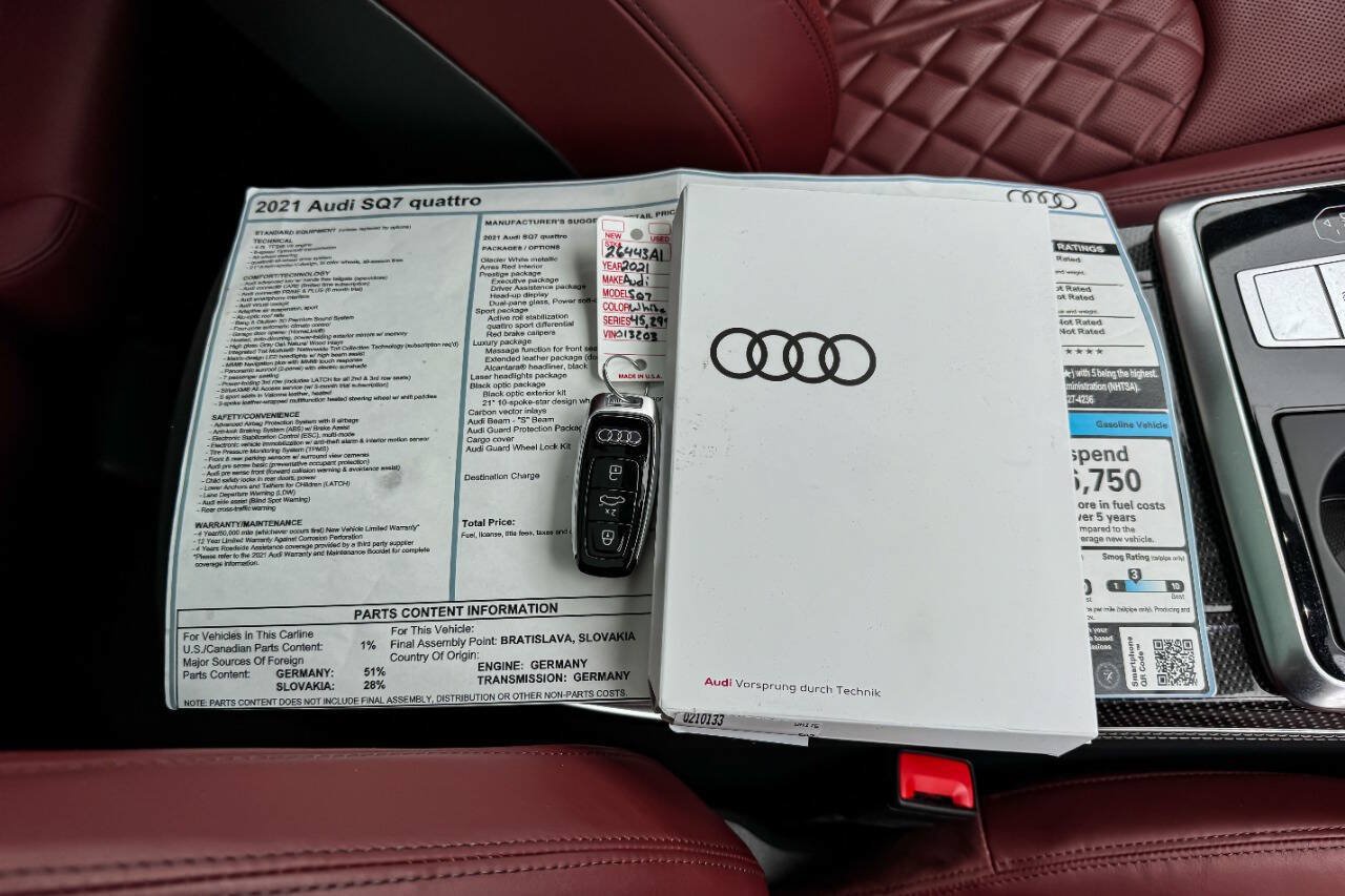Used 2021 Audi SQ7 Prestige AWD/4WD image 41
