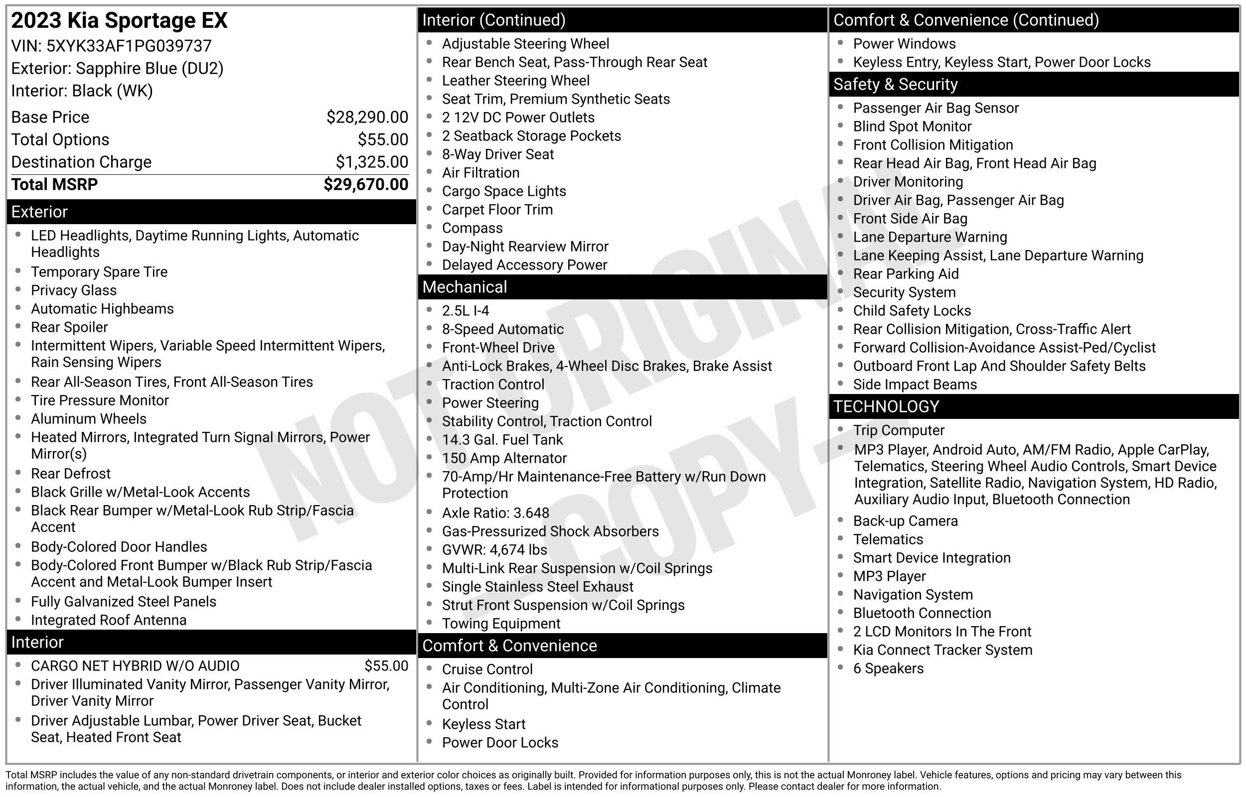 Used 2023 Kia Sportage EX FWD image 2