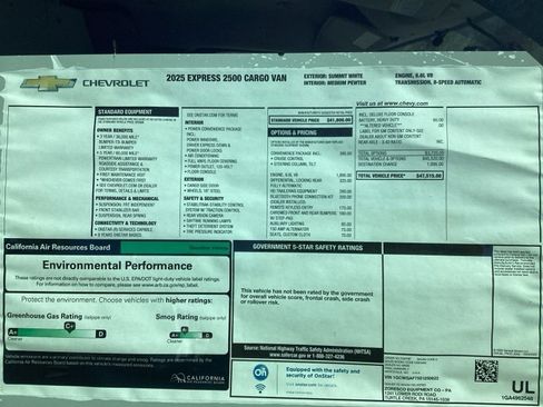 New 2025 Chevrolet Express 2500 w/ Driver Convenience Package image 10