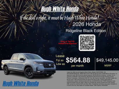 New 2026 Honda Ridgeline Black Edition