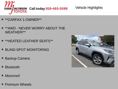 Used 2020 Toyota RAV4 Limited w/ Limited Grade Weather Package AWD/4WD image 4