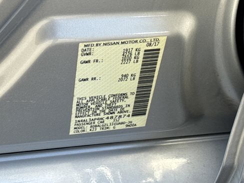 Used 2017 Nissan Altima 2.5 S w/ Power Driver Seat Package image 39