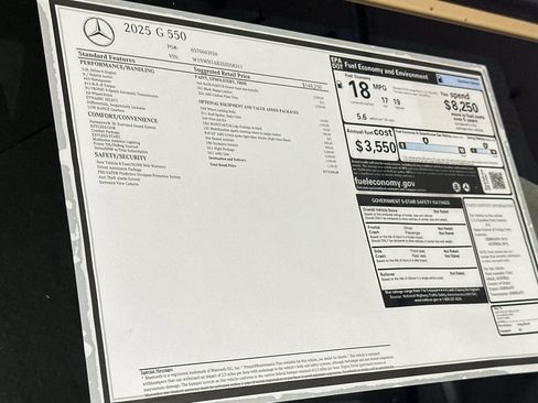 New 2025 Mercedes-Benz G 550 image 18