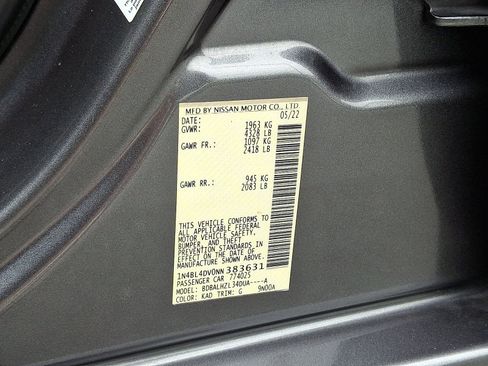 Certified 2022 Nissan Altima 2.5 SV FWD image 26