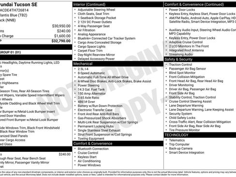 New 2026 Hyundai Tucson SE AWD/4WD image 1