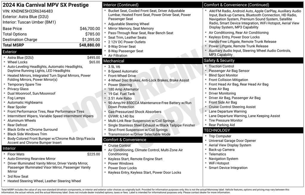 Certified 2024 Kia Carnival SX Prestige FWD image 28