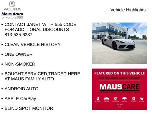 Used 2024 Chevrolet Corvette Stingray Preferred Cpe w/ Z51 Performance Package image 8