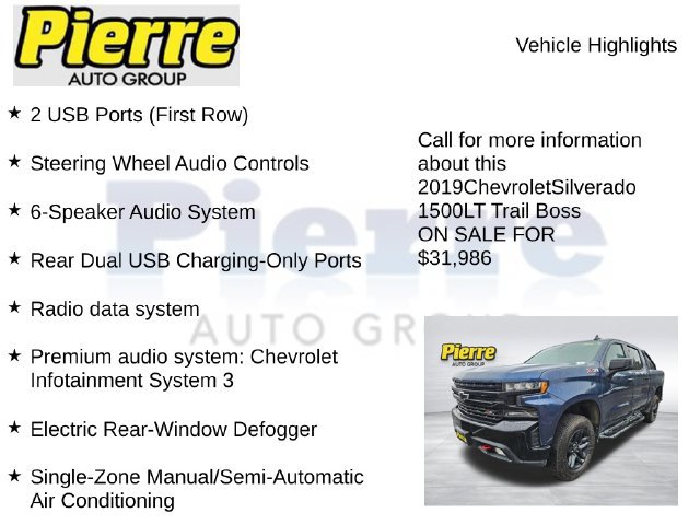 Used 2019 Chevrolet Silverado 1500 LT Trail Boss AWD/4WD image 13