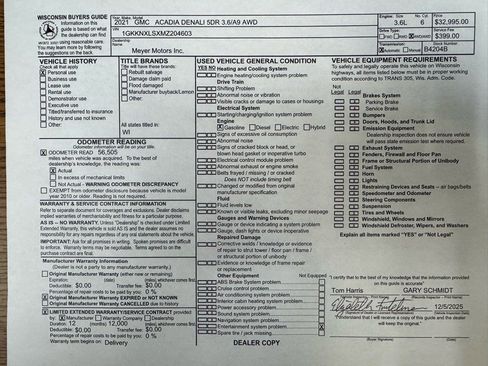 Certified 2021 GMC Acadia Denali w/ Denali Ultimate Package image 31