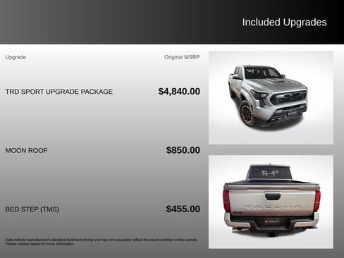 Used 2026 Toyota Tacoma TRD Sport w/ TRD Sport Upgrade Package AWD/4WD image 5