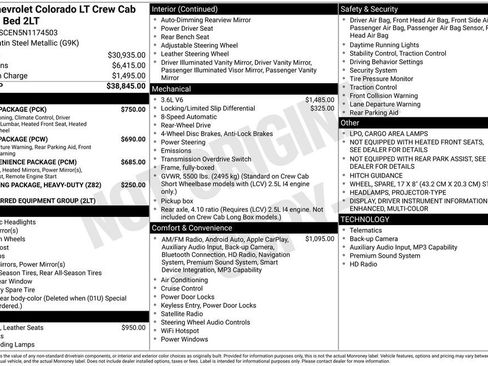 Used 2022 Chevrolet Colorado LT w/ Luxury Package RWD image 10