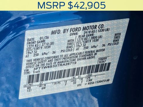 New 2026 Ford Maverick Lariat w/ Black Appearance Package image 37