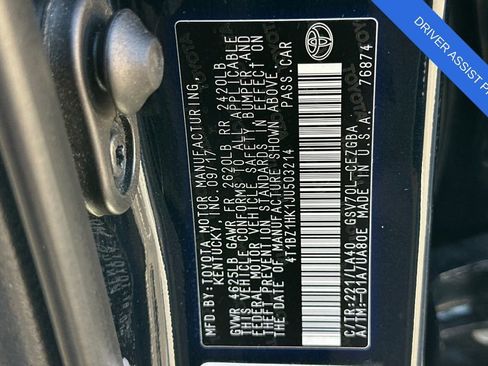 Used 2018 Toyota Camry XLE w/ Driver Assist Package image 36