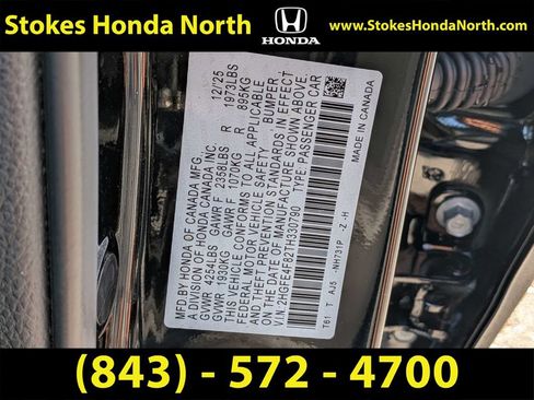 Certified 2026 Honda Civic Sport image 7