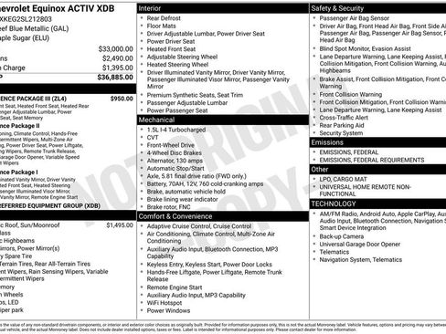New 2025 Chevrolet Equinox ACTIV w/ Convenience Package III image 18