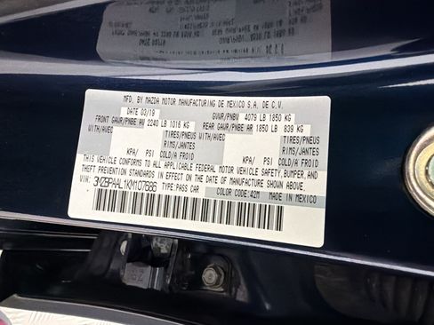 Used 2019 MAZDA MAZDA3 Sedan w/ Select Package FWD image 22