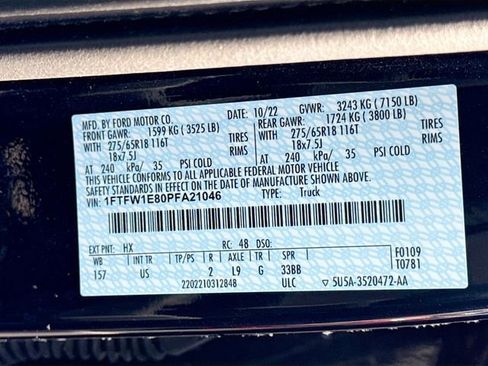 Certified 2023 Ford F150 XLT w/ Equipment Group 302A High image 34