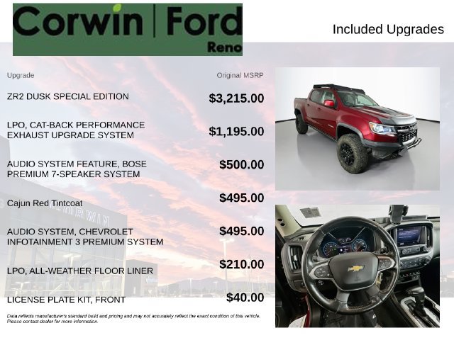 Used 2019 Chevrolet Colorado ZR2 AWD/4WD image 3