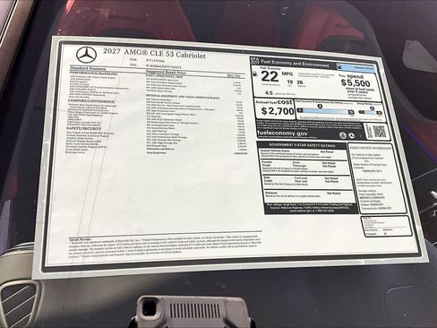 New 2027 Mercedes-Benz CLE 53 AMG 4MATIC Cabriolet image 18