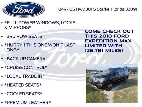 Used 2018 Ford Expedition Max Limited AWD/4WD image 10