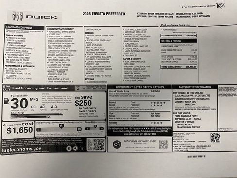 Used 2026 Buick Envista Preferred image 31