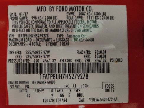 Used 2017 Ford Mustang Premium image 33