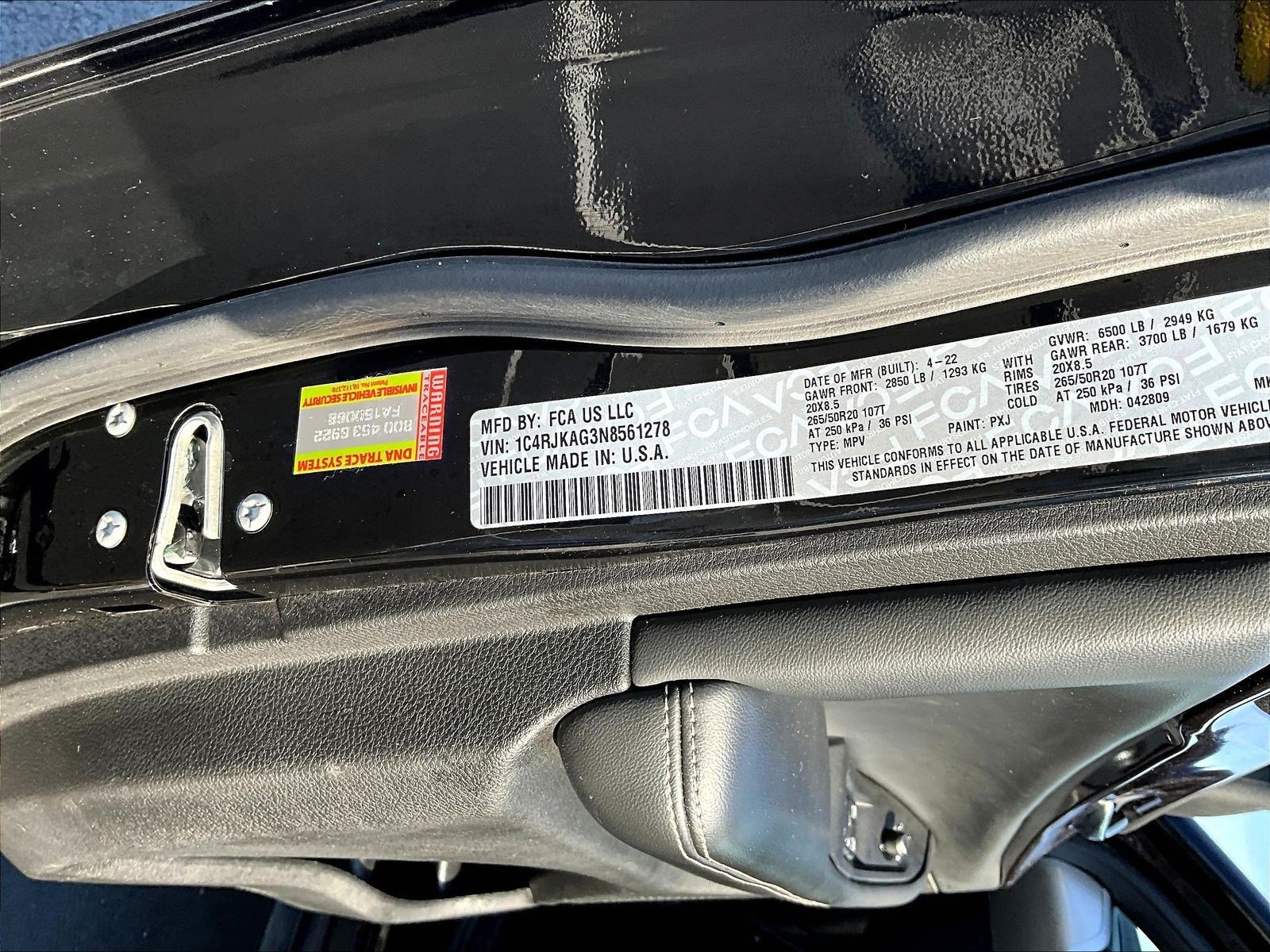Used 2022 Jeep Grand Cherokee L Laredo AWD/4WD image 19