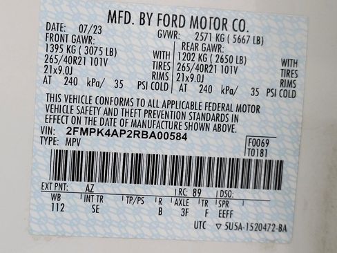 Used 2024 Ford Edge ST w/ Equipment Group 401A AWD/4WD image 28
