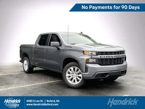 Used 2022 Chevrolet Silverado 1500 Custom w/ LPO, Dark Essentials Package RWD image 1