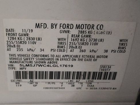 Used 2020 Lincoln Aviator Reserve w/ Equipment Group 201A RWD image 33