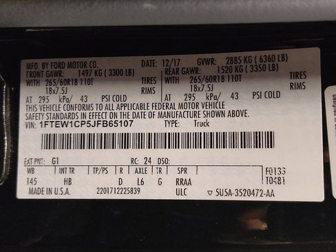 Used 2018 Ford F150 Lariat w/ Equipment Group 502A Luxury RWD image 33