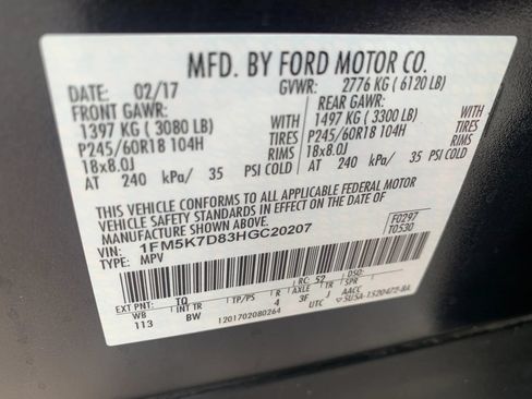 Used 2017 Ford Explorer XLT w/ Equipment Group 202A FWD image 34