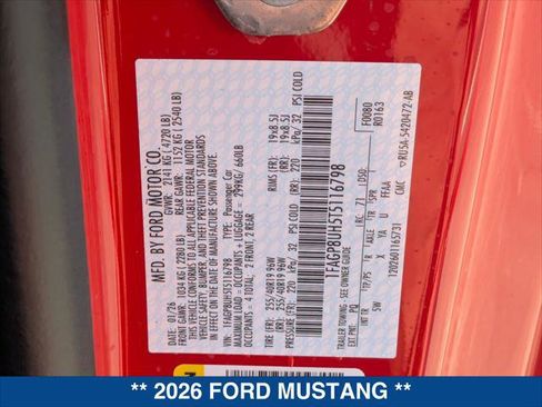 New 2026 Ford Mustang Premium image 20