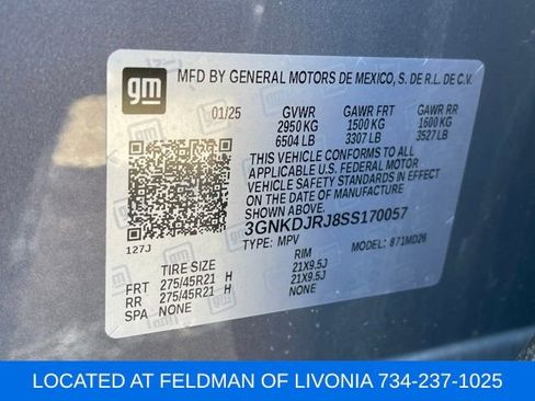 Certified 2025 Chevrolet Blazer EV RS image 10