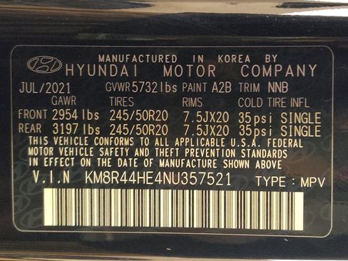 Used 2022 Hyundai Palisade SEL w/ 8P Bench Seat Package FWD image 33