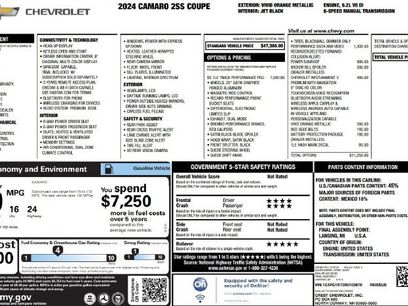 Used 2024 Chevrolet Camaro SS