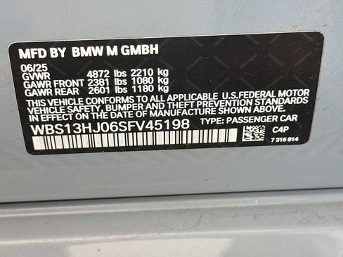 Used 2025 BMW M3 w/ Executive Package RWD image 36