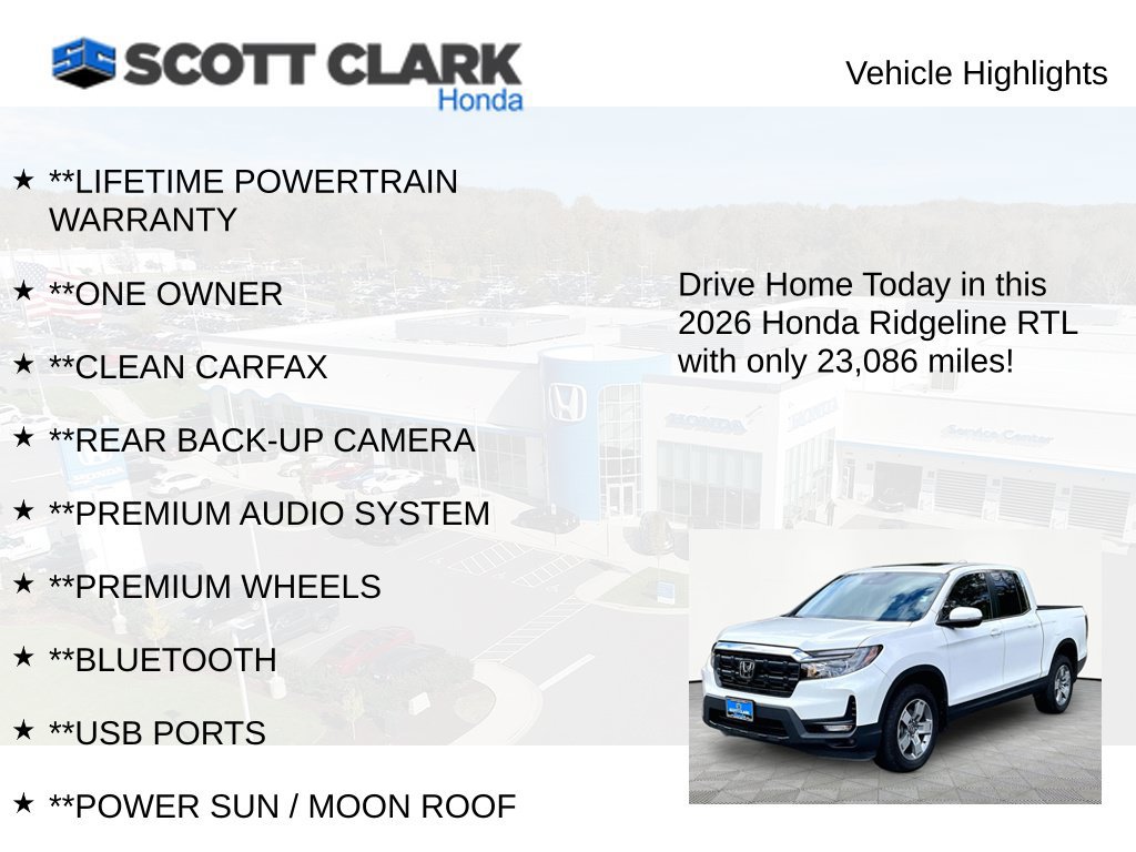 Used 2026 Honda Ridgeline RTL image 11