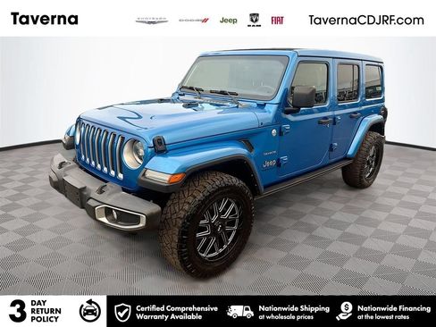 Used 2023 Jeep Wrangler Unlimited Sahara w/ LED Lighting Group AWD/4WD image 1
