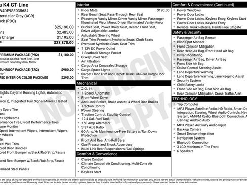 Used 2025 Kia K4 GT-Line w/ GT-Line Premium Package FWD image 42
