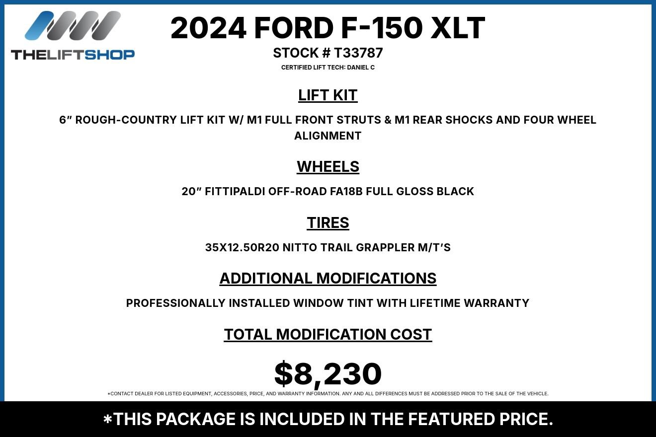 Used 2024 Ford F150 XLT w/ Equipment Group 302A MID AWD/4WD image 2
