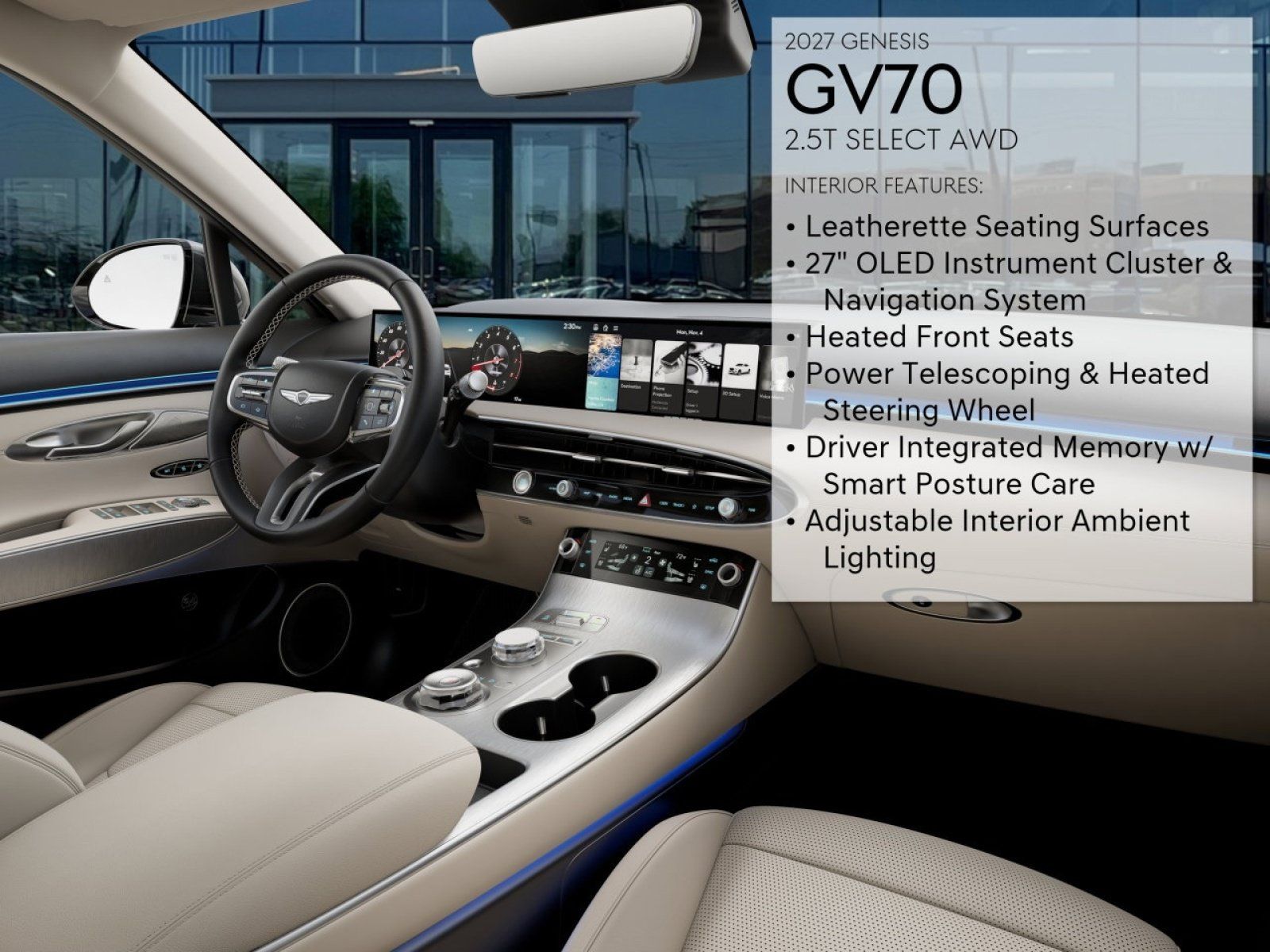 New 2027 Genesis GV70 2.5T Select AWD/4WD image 15