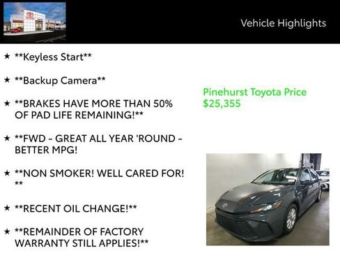 Used 2025 Toyota Camry LE image 13