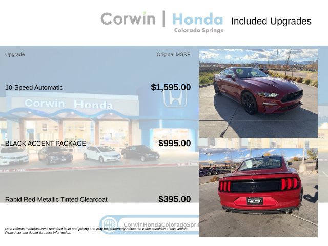 Used 2020 Ford Mustang Coupe w/ Black Accent Package RWD image 4