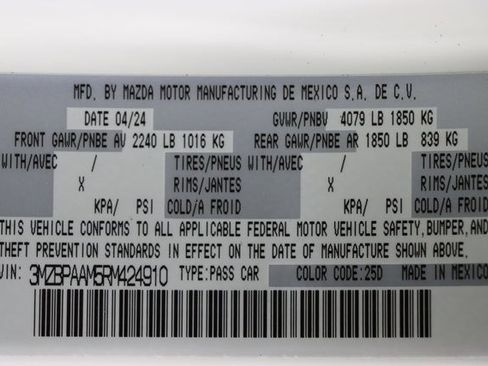 Used 2024 MAZDA MAZDA3 s image 44